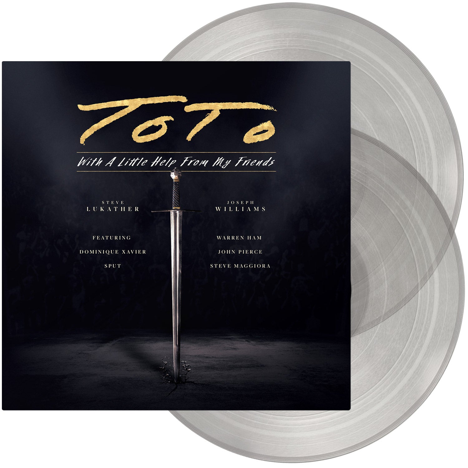 WITH A LITTLE HELP FROM MY FRIENDS - DOUBLE VINYLE TRANSPARENT - Front Cover