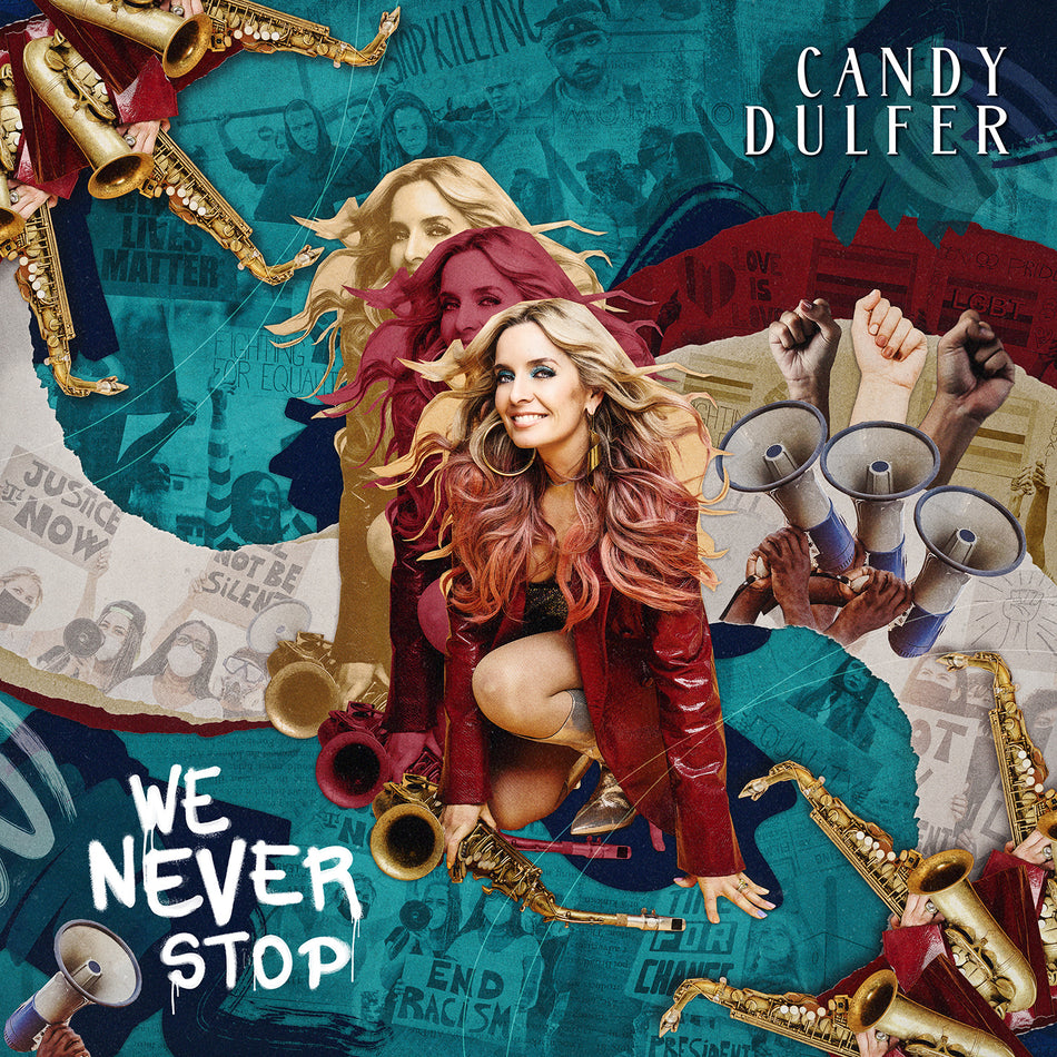 WE NEVER STOP - ÉDITION LIMITÉE - VINYLE COULEUR ROUGE - Front Cover