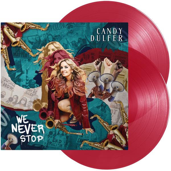 WE NEVER STOP - ÉDITION LIMITÉE - VINYLE COULEUR ROUGE - Front Cover