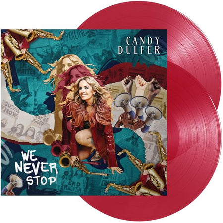 WE NEVER STOP - ÉDITION LIMITÉE - VINYLE COULEUR ROUGE - Front Cover