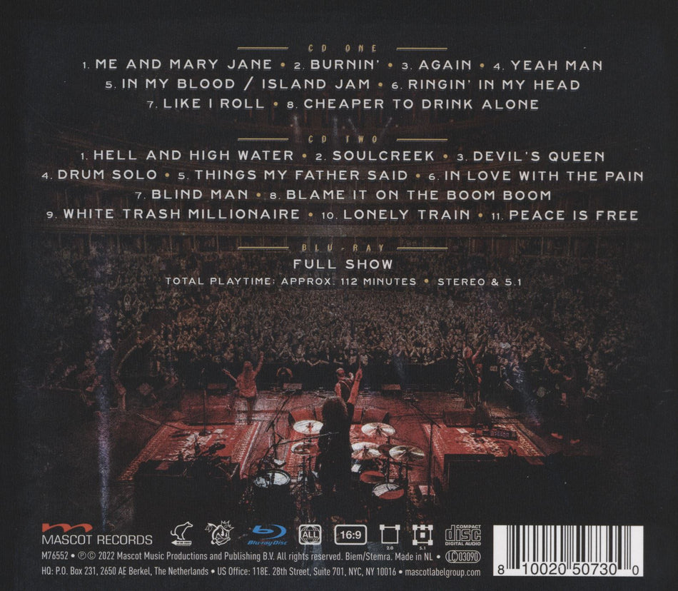 LIVE FROM THE ROYAL ALBERT HALL - Back Cover