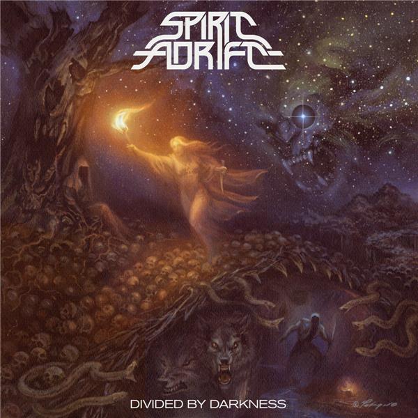 Divided By Darkness - Vinyle Transparent Et Orange Splatter Jaune Et Bleu - Front Cover