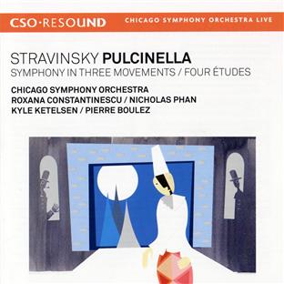 Pulcinella - symphonie en 3 mouvements - 4 études - Front Cover