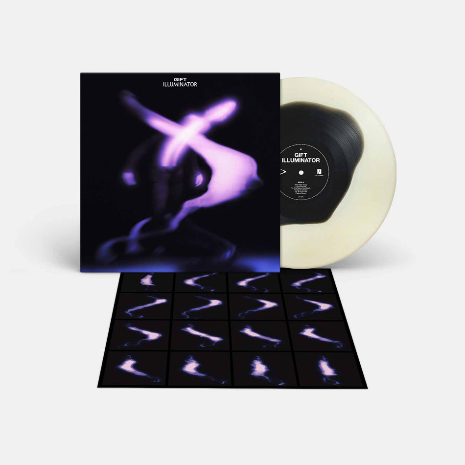 Illuminator - Vinyle Blanc Phosphorescent Coeur Noir - Front Cover