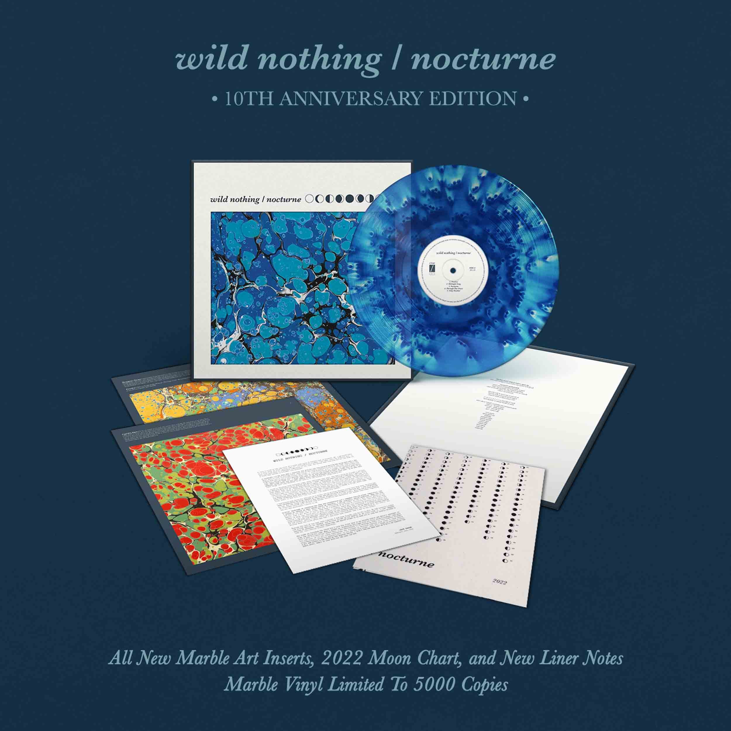 Nocturne (10Th Anniversary Edition) - Vinyle Bleu Marbré + Poster - Front Cover