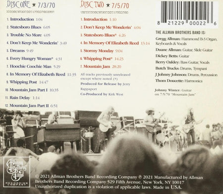 Live At The Atlanta International Pop Festival - Front Cover