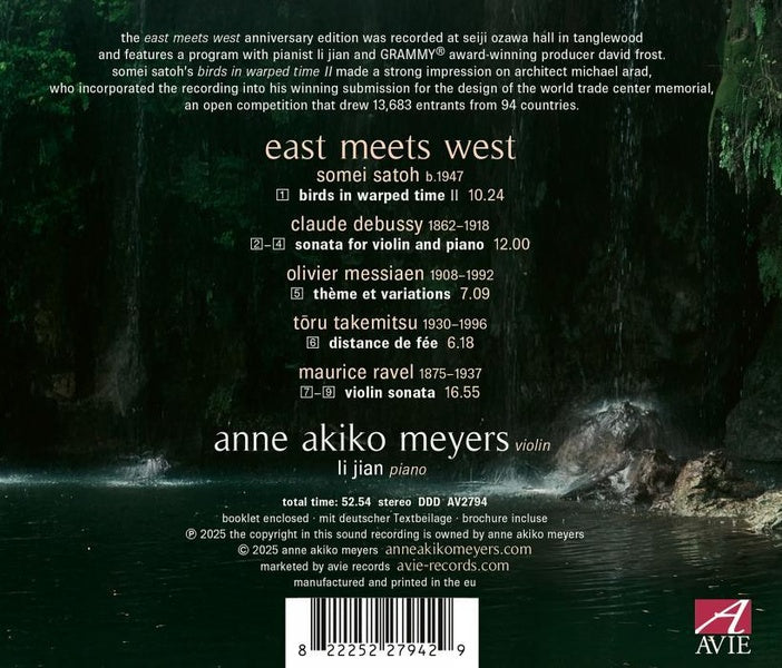 East Meets West / Œuvres pour violon et piano de compositeurs français et japonais - Front Cover