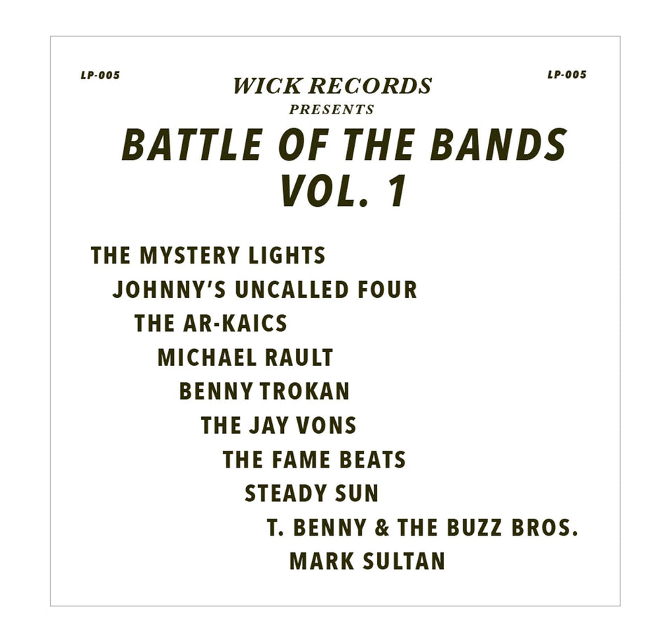 Battle Of The Bands Vol. 1 - Front Cover