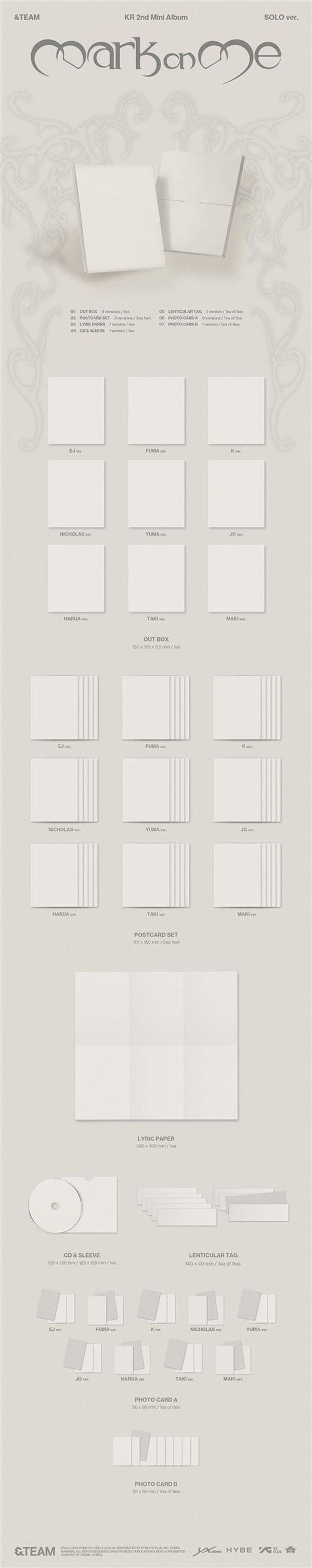 Mark On Me (Solo Version) - Front Cover