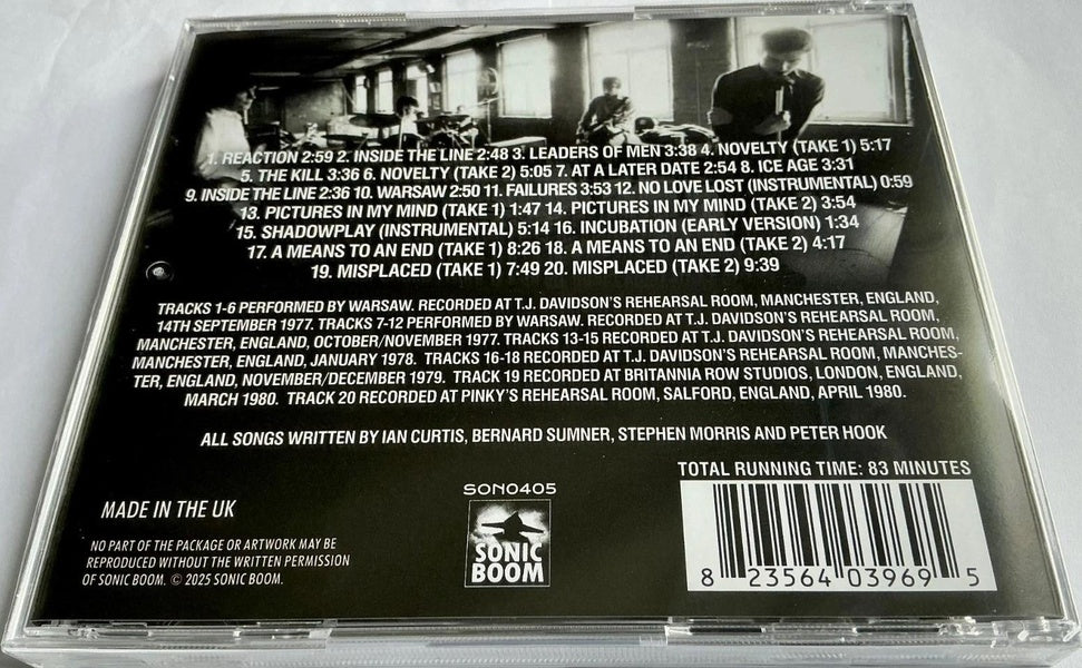 In Completion Rehearsals : Demos Rarities Radio Broadcast, 1977-1980 - Front Cover
