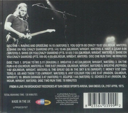 Back In San Diego Radio Broadcast 1975 - Front Cover