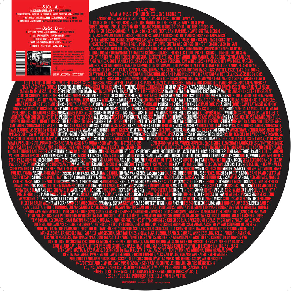 LISTEN - VINYLE PICTURE - Back Cover