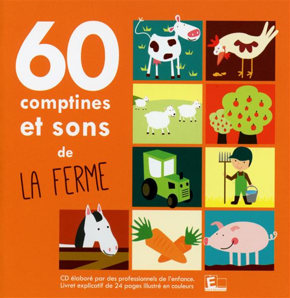 60 comptines et sons de la ferme - Front Cover