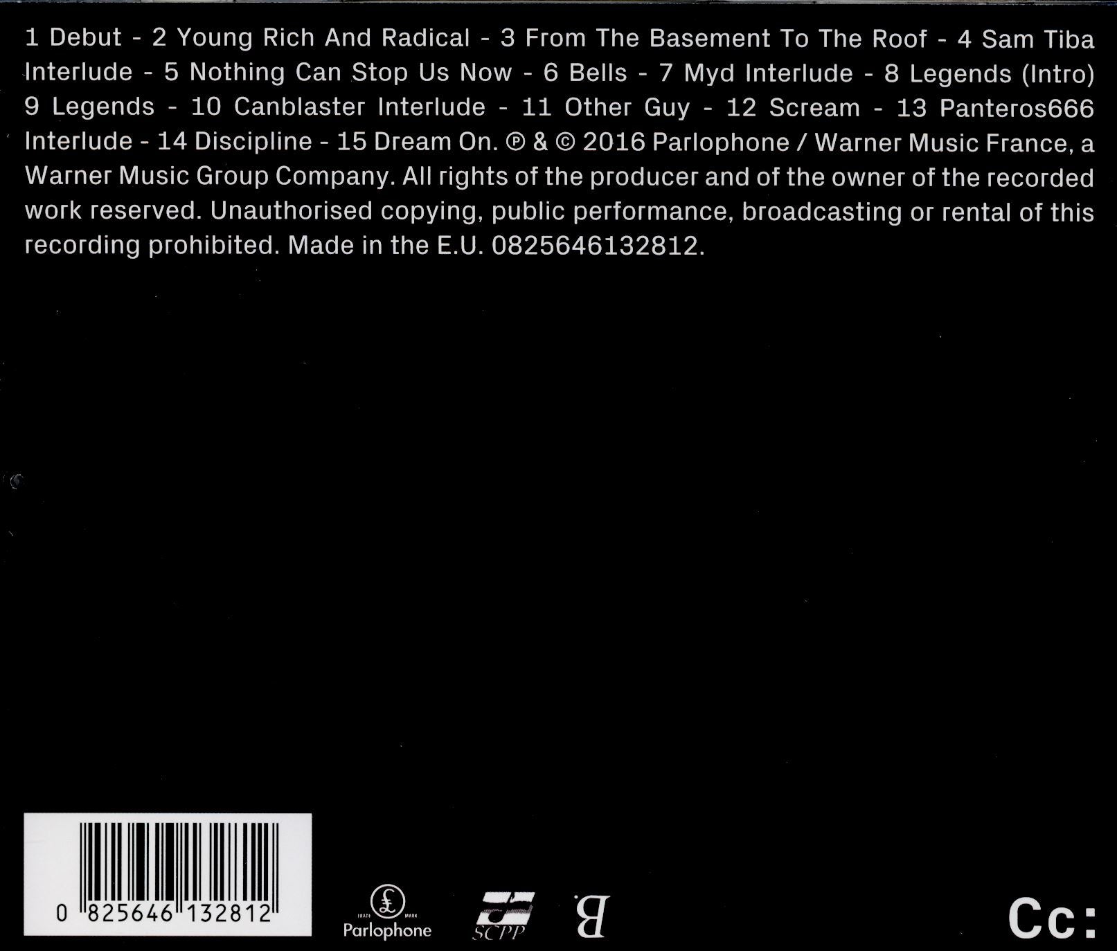 DISCIPLINE - Back Cover