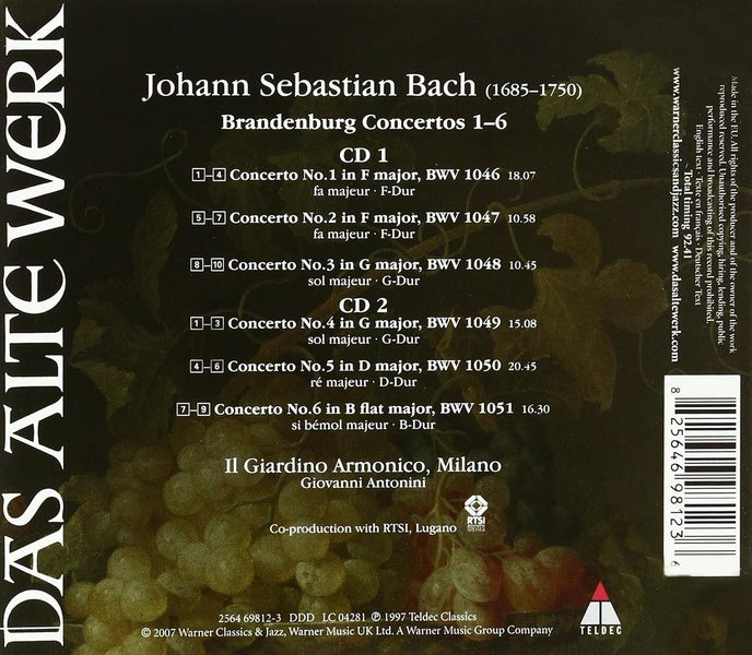 Concertos brandebourgeois - Front Cover