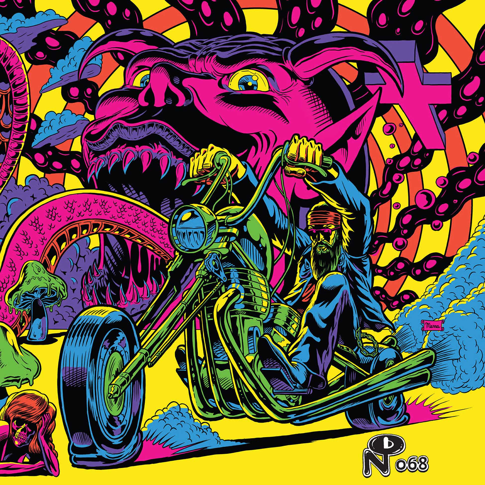 Warfaring Strangers: Acid Nightmares - Vinyle Violet Neon - Front Cover