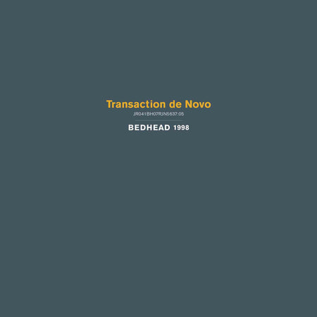Transaction De Novo - Vinyle 180 Gr - Front Cover