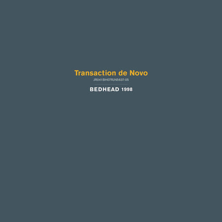 Transaction De Novo - Vinyle Gris, Argent Ou Ocre - Front Cover