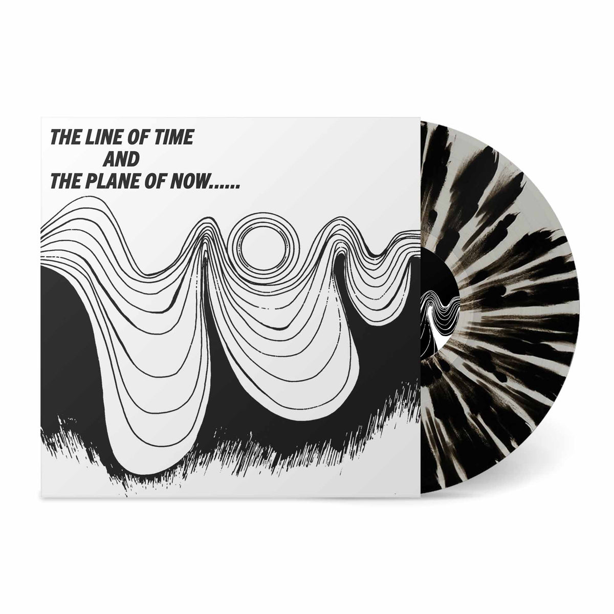 The Line Of Time And The Plane Of Now - Vinyle Blanc Splatter Noir - Front Cover