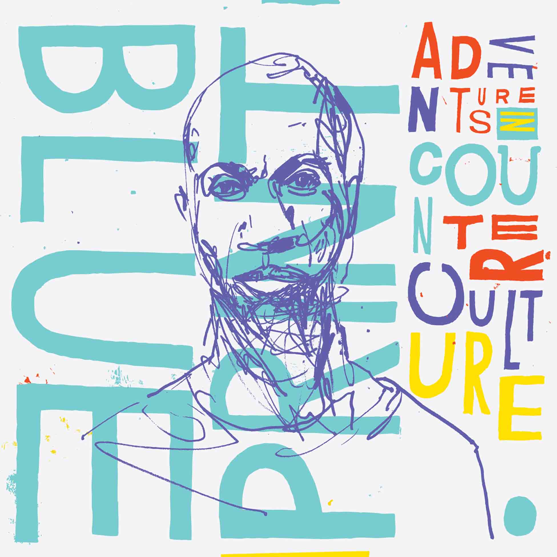 Adventures In Counter-Culture - Album 2Lp Bleu & Vert - Front Cover