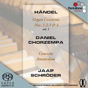 Concertos pour orgue N°1 à N°4 - Super Audio CD hybride - Front Cover
