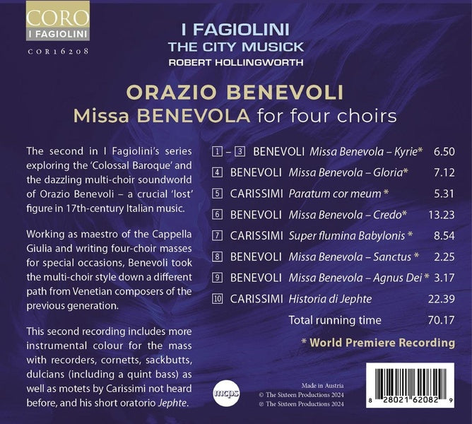Missa Benevola / Jephte - Front Cover