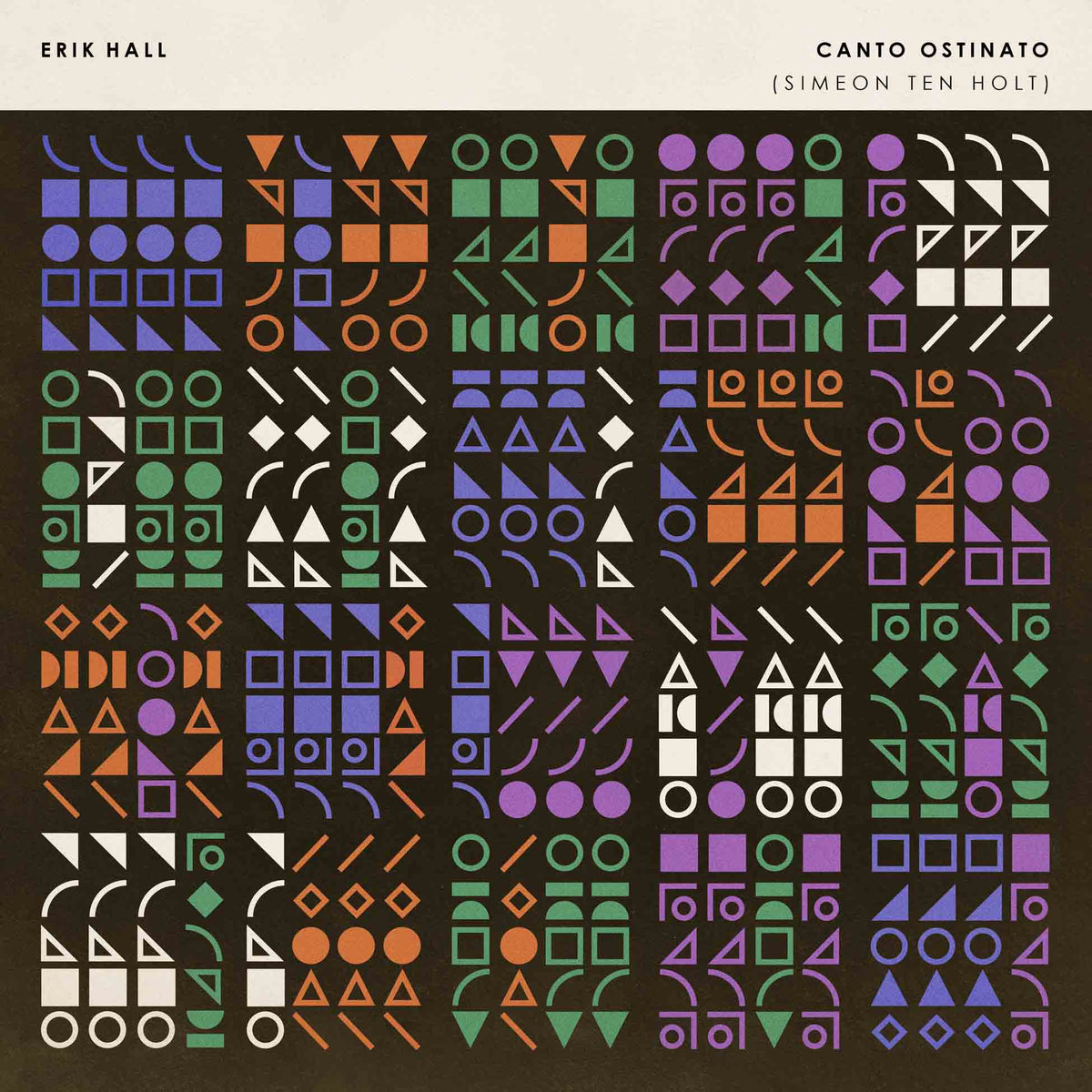 Canto Ostinato - Front Cover
