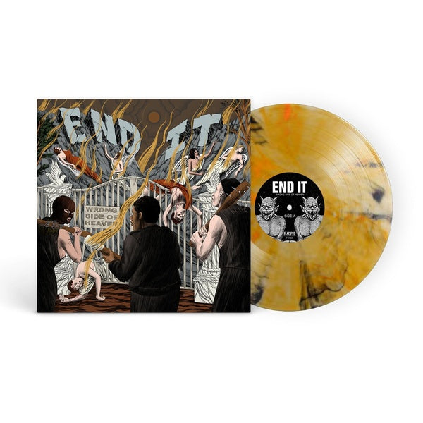 Wrong Side Of Heaven - Vinyle Marbre Jaune Orange Et Noir - Front Cover