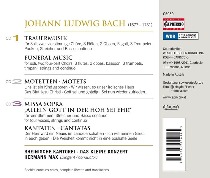 Bach - Front Cover
