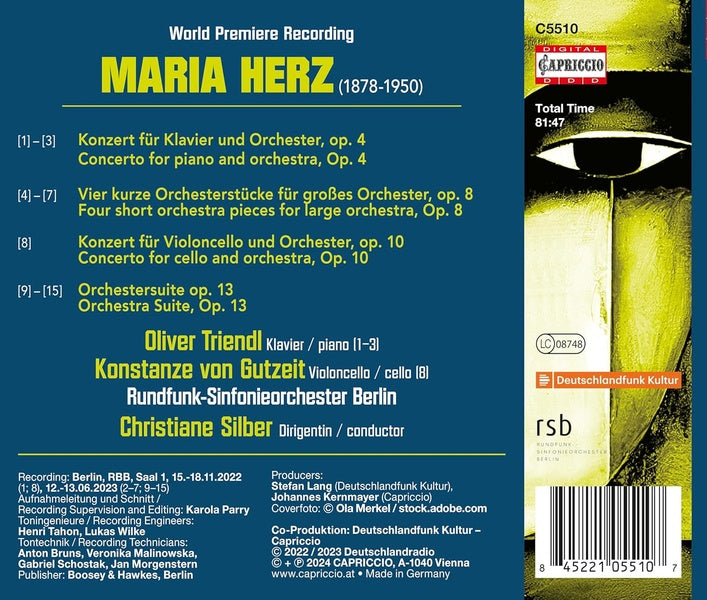Concerto Pour Piano - Concerto Pour Violoncelle - Œuvres Orchestrales - Front Cover