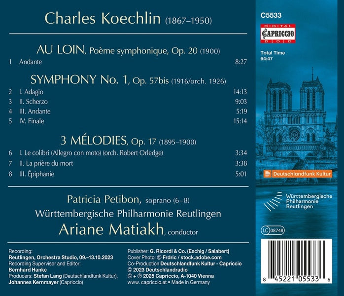 Symphonie Numéro 1 - Au loin - 3 Mélodies - Front Cover
