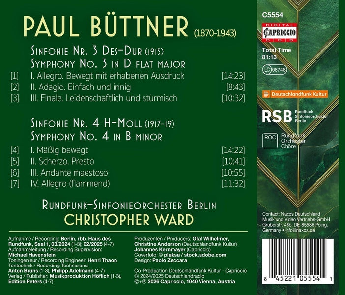Symphonies n° 3 & 4 - Front Cover