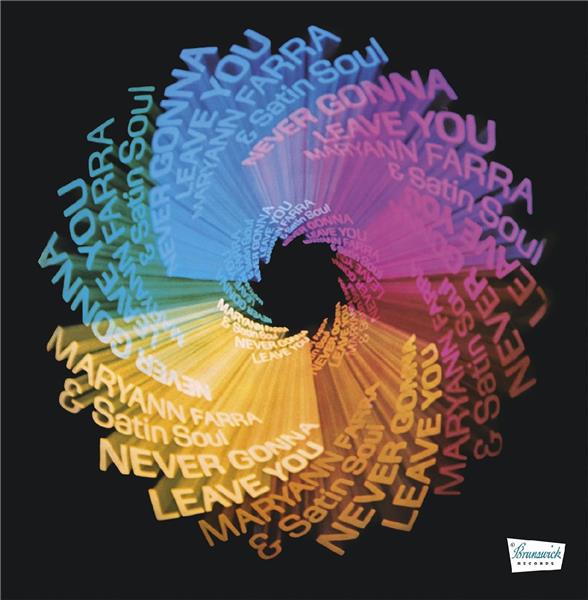 NEVER GONNA LEAVE YOU/VINYLE BLEU VERT ROSE - Front Cover