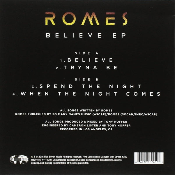 Believe EP - Front Cover