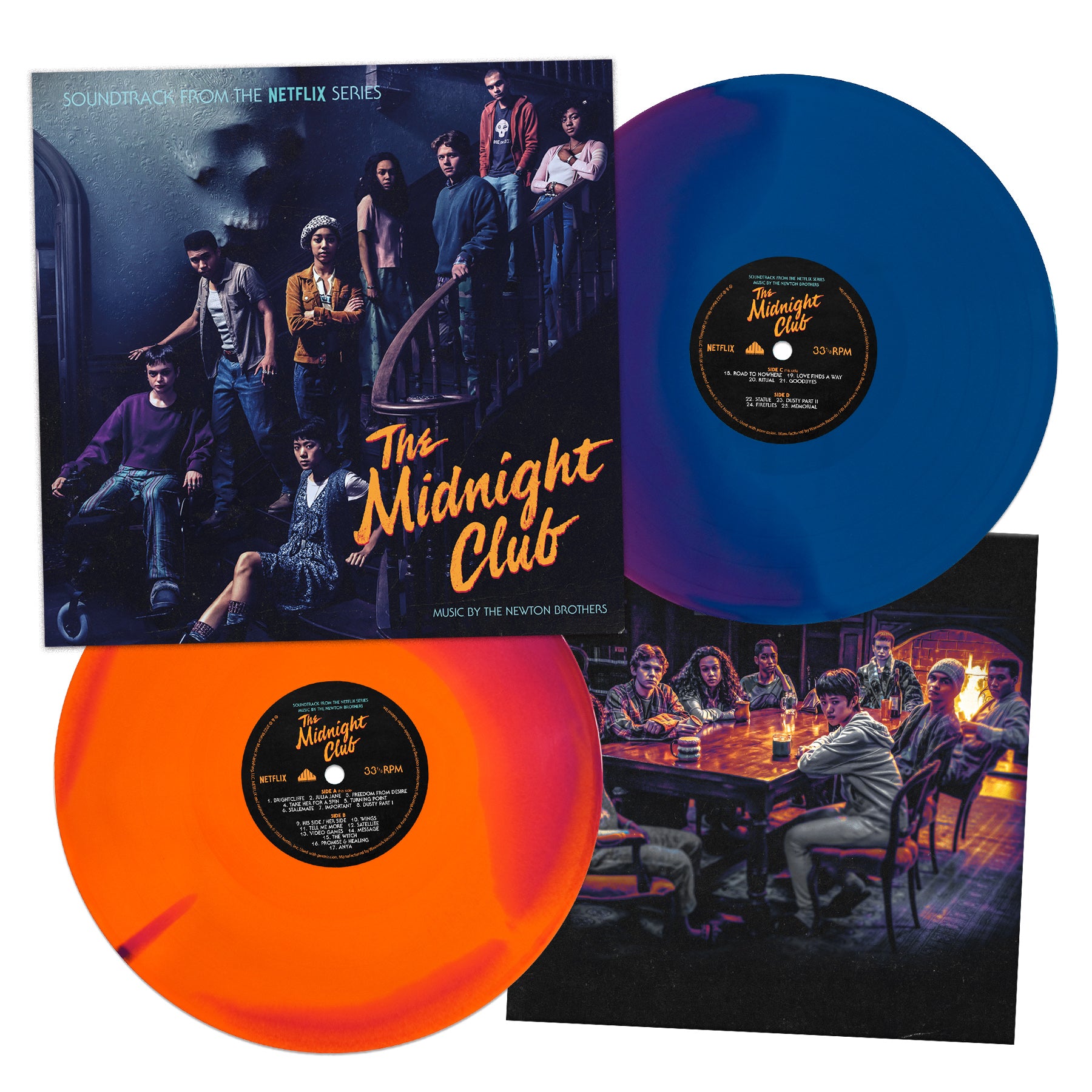 MIDNIGHT CLUB/VINYLE MANDARINE BLEU ET VIOLET TOURBILLON 180GR - Front Cover