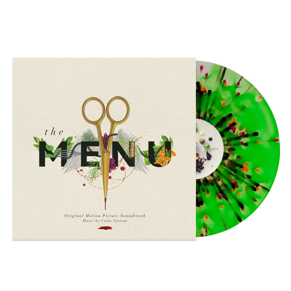 THE MENU/VINYLE VERT AVEC ECLABOUSSURES VIOLETTES ET ORANGES 180GR - Front Cover