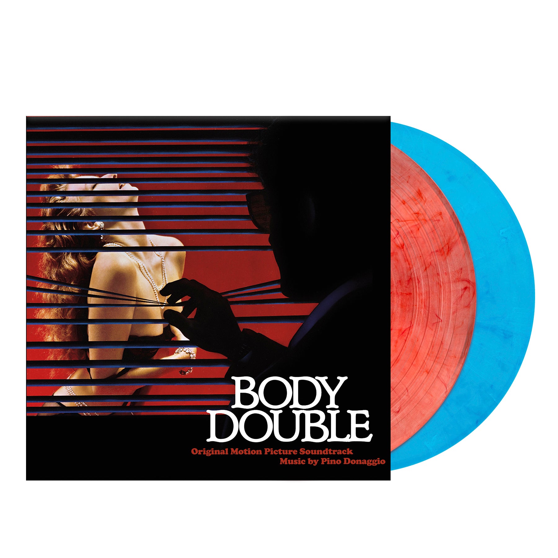 BODY DOUBLE/ORIGINAL MOTION PICTURE/LP1 ROUGE/LP2 BLEU/COMPOSITEUR PINO DONAGGIO - Front Cover