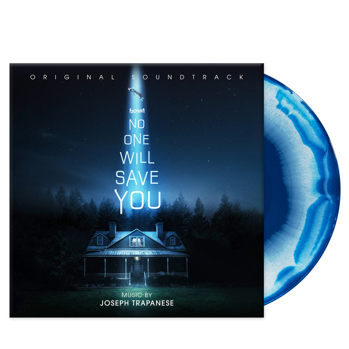 NO ONE WILL SAVE YOU/VINYLE TOURBILLON DE FAISCEAU LUMINEUX BLEU NUIT ET BLANC/JOSEPH TRAPANESE - Front Cover