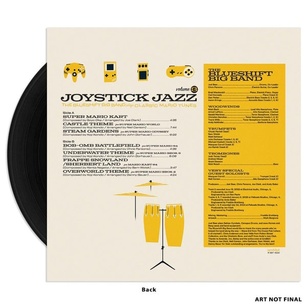 Joystick Jazz: The Blueshift Big Band Plays Classic Mario Tunes Vol.3 - Front Cover