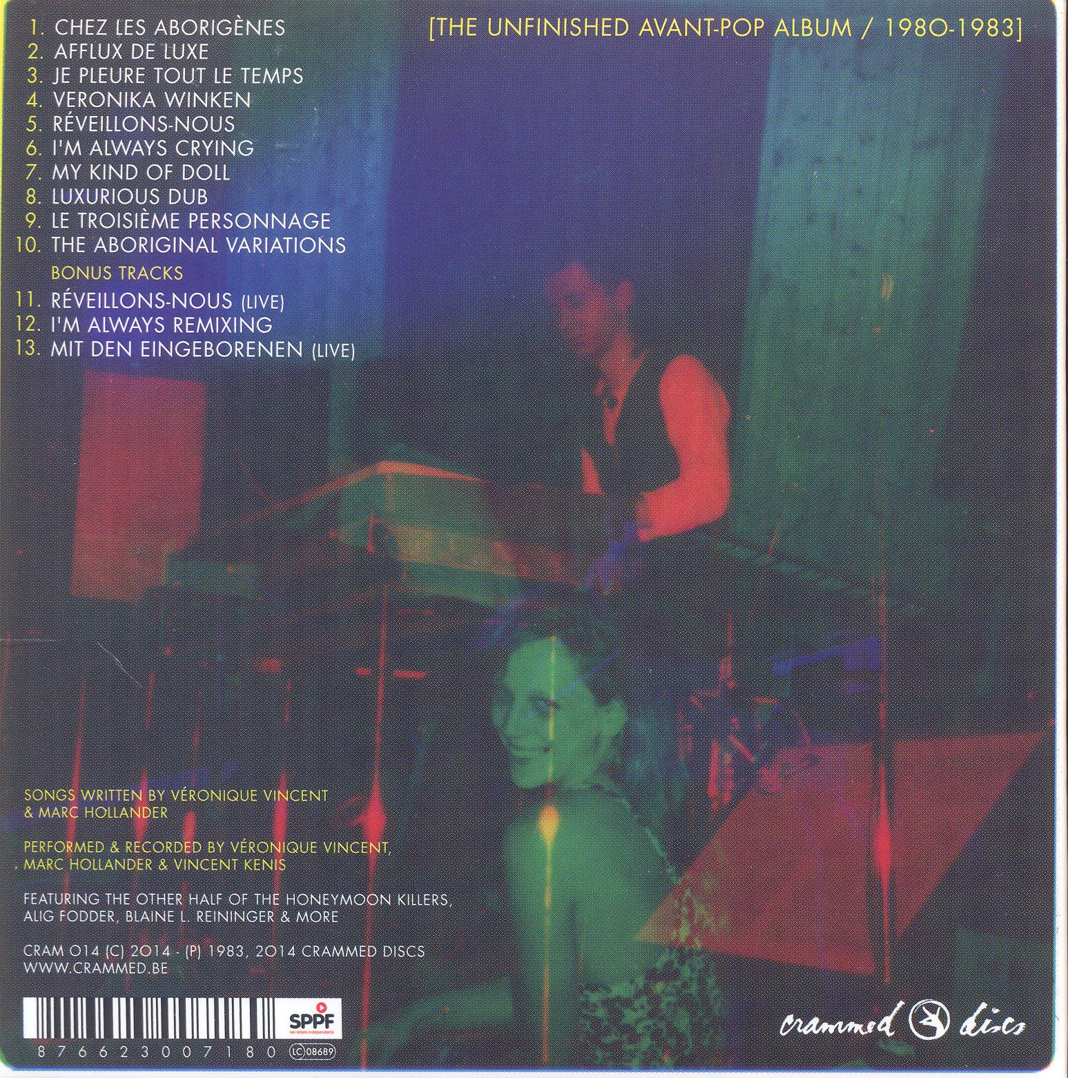Ex-Futur Album - Back Cover