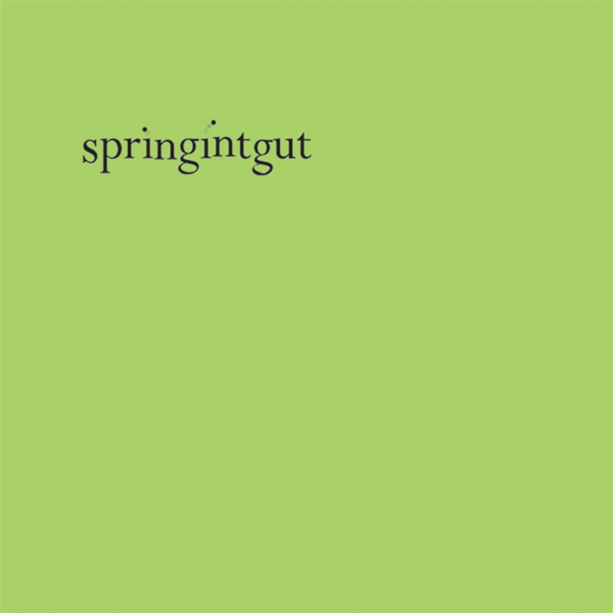 Springintgut EP - Front Cover