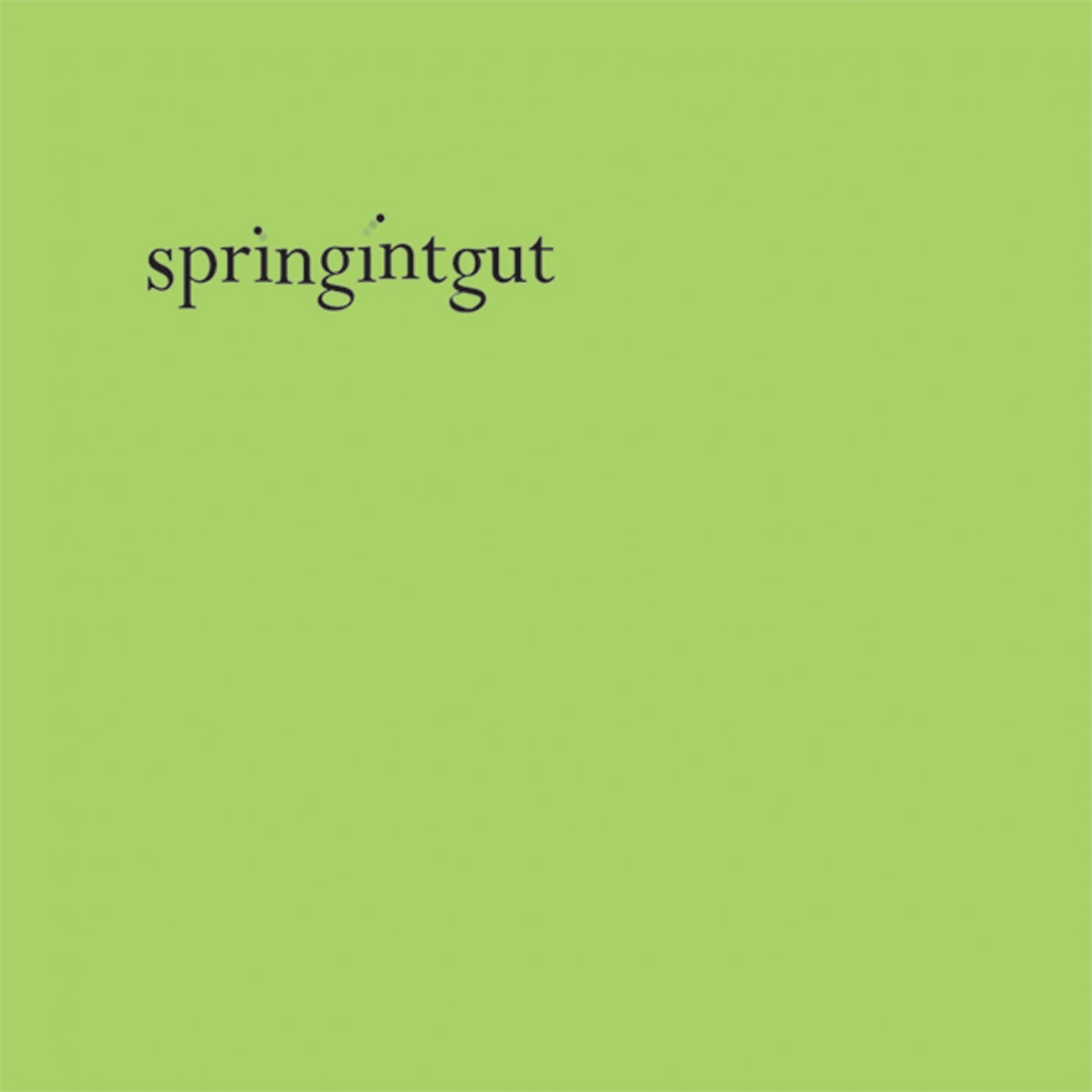 Springintgut EP - Front Cover