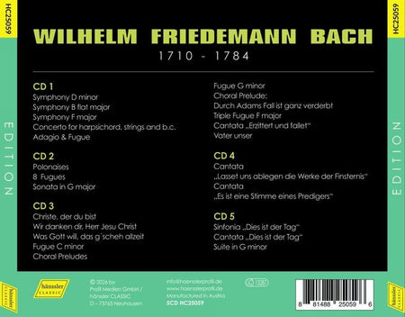 W. F. Bach Edition / Cantates / Sinfonias / Œuvres pour piano et orgue - Front Cover