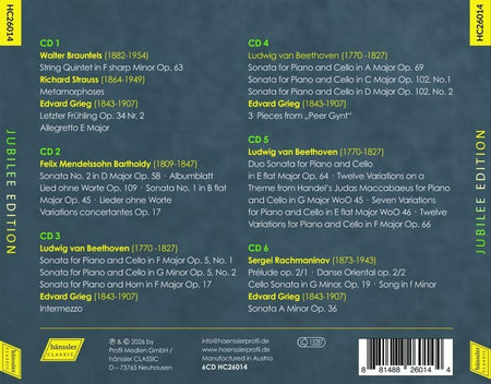 Jubilee Edition / Œuvres pour violoncelle - Front Cover