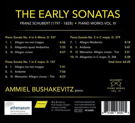 Sonates pour piano de jeunesse - Front Cover