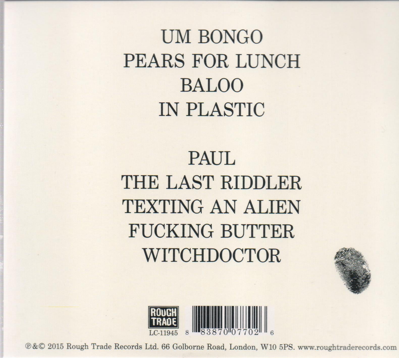 HOLDINGS HANDS WITH JAMIE - Back Cover