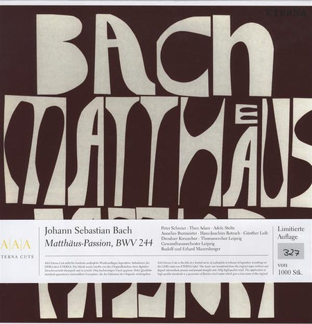 J.S. Bach: Matthäus‐Passion - Front Cover
