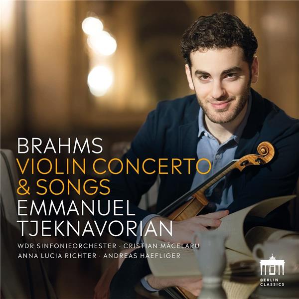 Brahms : Concerto pour violon - Mélodies - Tjeknavorian, Richter, Haefliger - Front Cover
