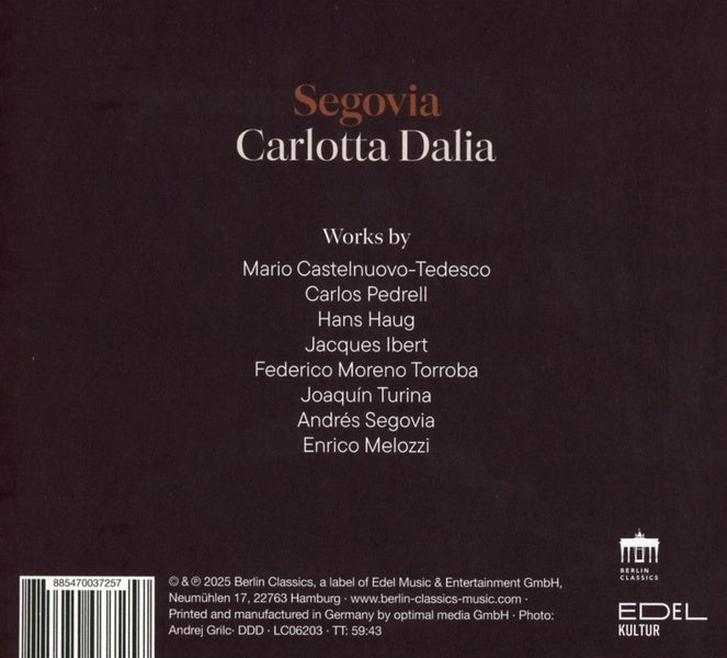 Segovia - Front Cover