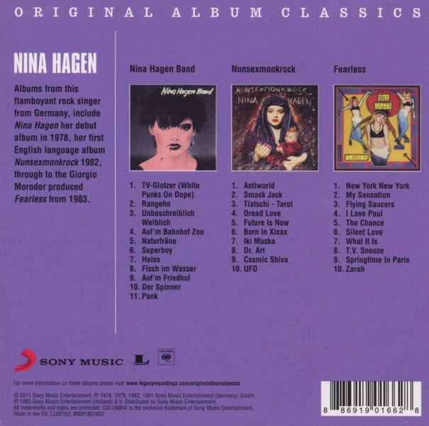 Nina Hagen Band - Nunsexmonkrock - Fearless - Front Cover